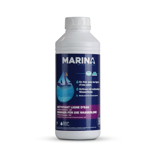 Marina Randreiniger Pool Gel (1 Liter), hoch effektiver zur Entfernung von Kalk, Fett, Öl und Rostspuren, Ideal für stark verschmutzten Pool Rand von Bestlivings