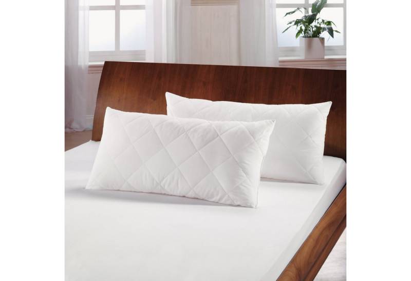 Bestlivings Microfaserkissen KK-04834, Füllung: 100% silik. PES-Kügelchen, Set, 2-tlg., Kopfkissen im "2er Pack" 40x80cm, Waschbar bis 95 Grad von Bestlivings