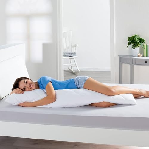 Seitenschläferkissen 40x145 cm (1100 g Füllung) - Seitenschläfer Körperkissen - Hochwertiges Stillkissen mit abnehmbaren Spezial - Bezug von Bestlivings
