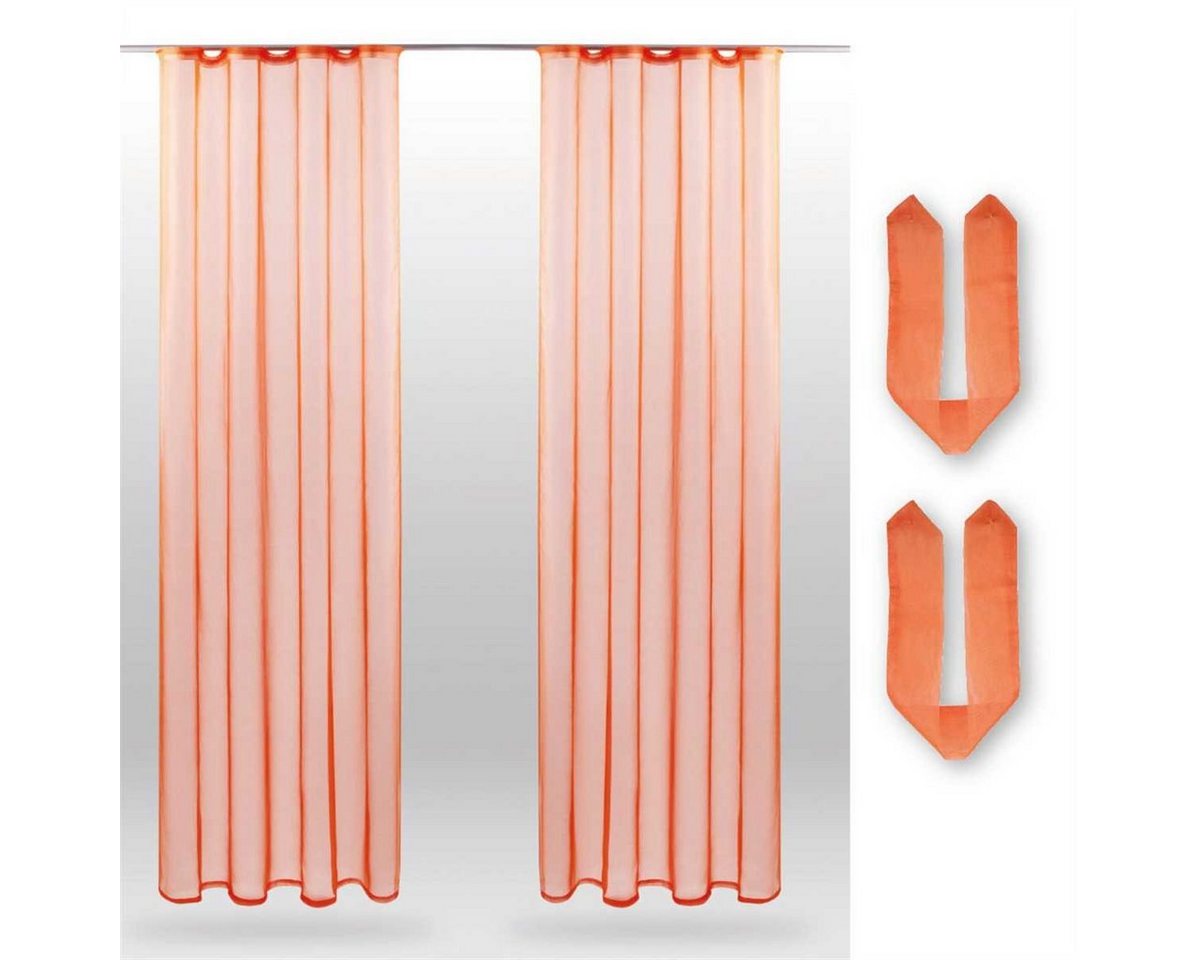 Bestlivings Vorhang (2 St), Kräuselband, transparent, Voile, Gardinenset "Transparent" mit Universalband von Bestlivings