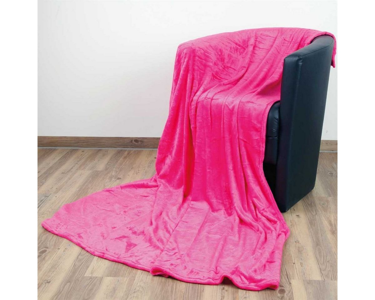 Wohndecke, Bestlivings, Kuscheldecke Celina" - Pink - 60x80 cm (BxL) - hochwertige Flauschige Kuschel Decke in vielen Farben und Größen" von Bestlivings