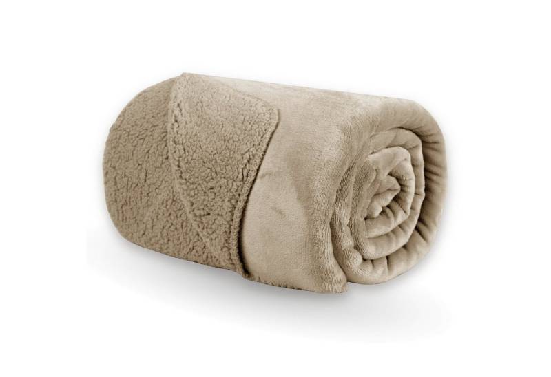 Wohndecke Wendedecke Teddyfleece, Bestlivings, Kuscheldecke XXL 150x200cm - Flanell Sherpa-Fleece, Dicke Sofadecke von Bestlivings
