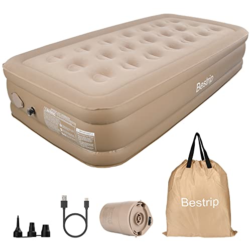 Luftbett 1 Person, Aufblasbare Matratze Aufblasbares Bett 190 x 100 x 40cm, Selbstaufblasend Gästebett mit eingebauter elektrischer Pumpe, air Mattress aufblasbare matratze zum schlafen von Bestrip