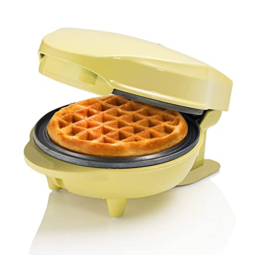 Bestron Mini-Waffeleisen für klassische Waffeln, kleiner Waffelmaker mit Antihaftbeschichtung, für Kindergeburtstage, Familienfeiern, Ostern oder Weihnachten, Retro Design, 550 Watt, Farbe: Gelb Bestron Mini-Waffeleisen für klassische Waffeln, kleiner Waffelmaker mit Antihaftbeschichtung, für Kindergeburtstage, Familienfeiern, Ostern oder Weihnachten, Retro Design, 550 Watt, Farbe: Gelb von Bestron