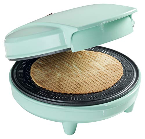 Bestron AWCM700 Hörnchenautomat mit Kegel, Antihaftbeschichtetes Hörncheneisen, Waffelautomat mit 700 Watt, Mintgrün, Metal Bestron AWCM700 Hörnchenautomat mit Kegel, Antihaftbeschichtetes Hörncheneisen, Waffelautomat mit 700 Watt, Mintgrün, Metal von Bestron