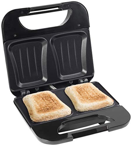 Bestron Antihaftbeschichteter Sandwich-Toaster, Sandwich-Maker mit 750 Watt, Funcooking, Schwarz von Bestron