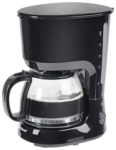 Bestron Kaffeemaschine mit Warmhalteplatte, Für gemahlenen Filterkaffee, 10 Tassen, 750 Watt, Schwarz von Bestron