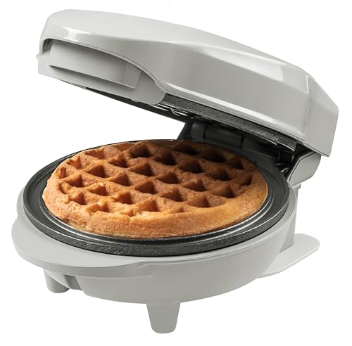 Bestron Mini-Waffeleisen für klassische Waffeln, kleiner Waffelmaker mit Antihaftbeschichtung, für Kindergeburtstage, Familienfeiern, Ostern oder Weihnachten, Backfläche Ø 10cm, Farbe: Grau Bestron Mini-Waffeleisen für klassische Waffeln, kleiner Waffelmaker mit Antihaftbeschichtung, für Kindergeburtstage, Familienfeiern, Ostern oder Weihnachten, Backfläche Ø 10cm, Farbe: Grau von Bestron