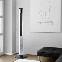 Standventilator Raumkühler Kühler Lüfter Wohnzimmer Schwenkfunktion 3-Stufen, silber-schwarz, Metall, 3-Geschwindigkeitsstufen, h 125 cm von Bestron