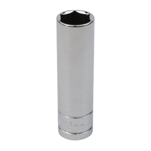 1/2-Zoll-Antrieb, Sechskant, tiefes Steckschlüssel-Werkzeug, Chrom-Vanadium-Stahl-Adapter mit 8 mm bis 27 mm Größen (16 mm) von Besttoolifes