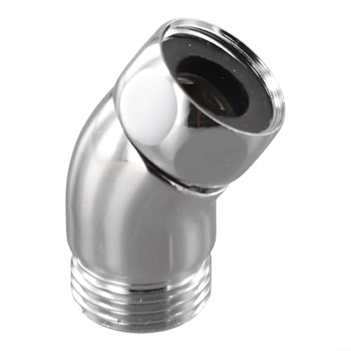 135 ° Duschbogen Handbrause Top Spray Adapter Chrom Anschluss für Badezimmer Duschkopf Verlängerung Wandmontage Edelstahl G1/2(S) von Besttoolifes