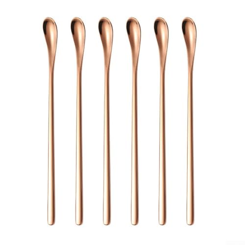 19 x 3 cm Rührlöffel aus Edelstahl, perfektes Werkzeug für Harz, Wachs und Seifenprojekte (Roségold) von Besttoolifes