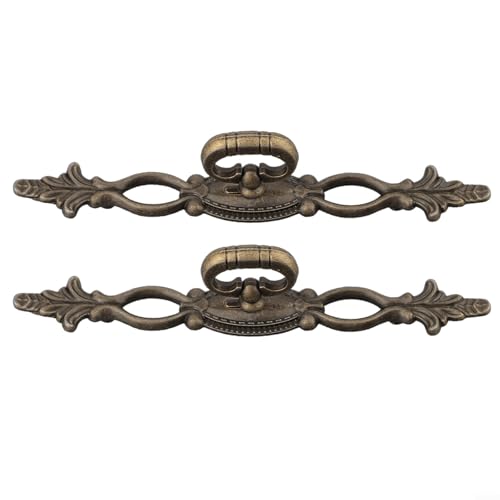 2 Stück Legierung Schranktürgriffe Split Schubladengriffe Europäisches Vintage Design für Küche, Schlafzimmer, Wohnzimmer und Kleiderschrank Möbel 2 Stück Legierung Schranktürgriffe Split Schubladengriffe Europäisches Vintage Design für Küche, Schlafzimmer, Wohnzimmer und Kleiderschrank Möbel von Besttoolifes