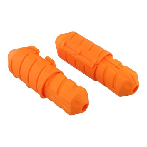 2 Stück Outdoor Verlängerungskabelabdeckungen IP55 wetterbeständiger Schutz für Steckverbinder (Orange) von Besttoolifes