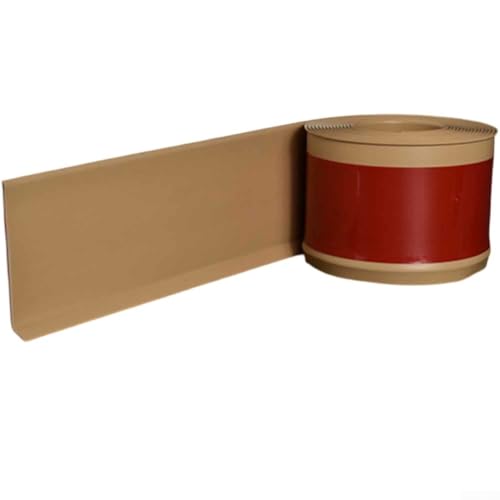 4 Meter PVC-Sockelleiste, wasserdichtes und sparsames Design für Zuhause und Büro (hellbraun) von Besttoolifes