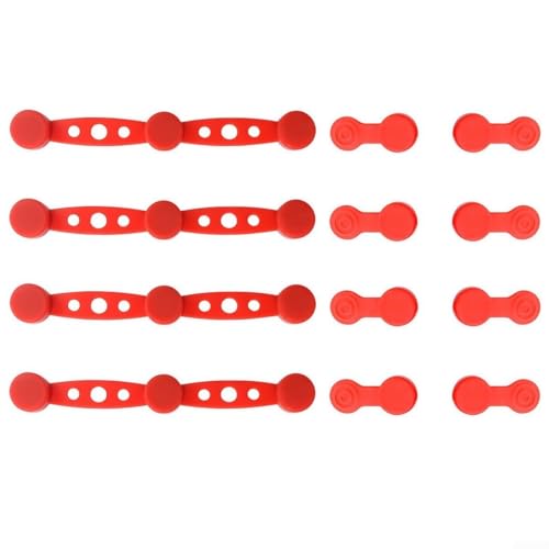 4 Sets Air Fryer Magnetic Silicone Buckle Set, Kitchen Paper Holder Clips, Food Safe Heat Resistant Non Scratch Paper Liner Fastener, For Air Fryer Basket (Red) von Besttoolifes