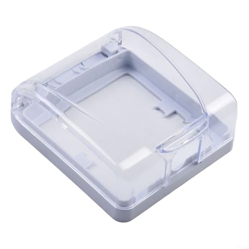 86 Typ Wandlampenfassung, wasserdichte Abdeckbox mit Klappdeckel, entworfen zum Schutz von Wandschaltern und Steckdosen an feuchten Innenräumen (transparent) von Besttoolifes
