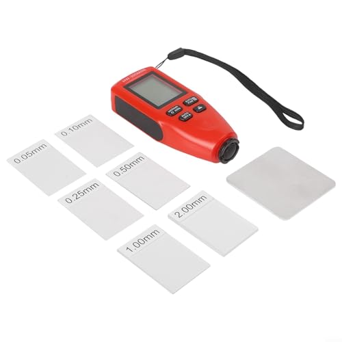 Automotive Lackierdickenprüfer Digital Gauge 0 2000um mit automatischer Substraterkennung für genaue Messung auf Metalloberflächen (rot) von Besttoolifes