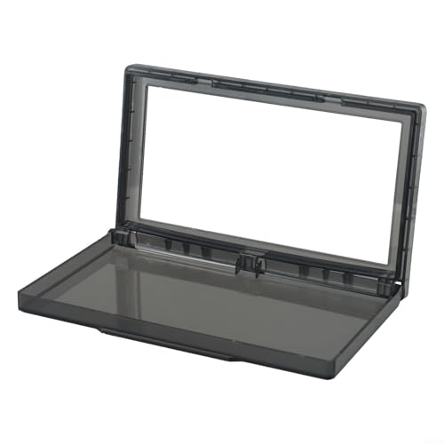 Badezimmer-Wandschalter-Abdeckung, wendbar, für Typ 86, Doppelsteckdose, dünn, wasserdicht, Schwarz von Besttoolifes