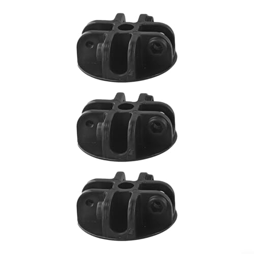 Besttoolifes 2/3 Stück Gartenpavillon-Verbindungsblock-Set, Kunststoff, 4-Wege-Gelenkhalterung, Dachstütze, Ersatzteile für Outdoor-Pavillon-Struktur, schwarz (3 Stück) von Besttoolifes