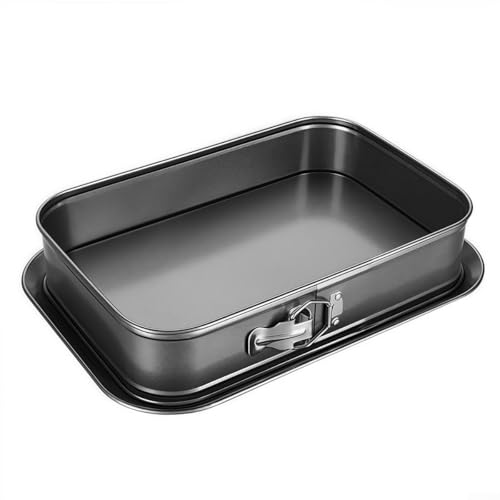 Besttoolifes Bakeware Rechteckige Kuchenform mit Schnellverschluss-Boden, Premium-Karbonstahl-Backform für Mousse, Dessert, 28 x 18 x 6,5 cm Besttoolifes Bakeware Rechteckige Kuchenform mit Schnellverschluss-Boden, Premium-Karbonstahl-Backform für Mousse, Dessert, 28 x 18 x 6,5 cm von Besttoolifes