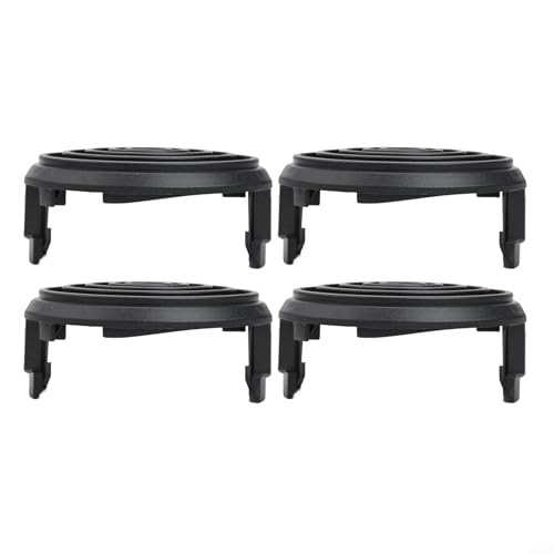 Besttoolifes Ersatzspule und Abdeckung, 1,65 mm, doppellagige Nylonschnur, passend für 5,5 Amp 38,1 cm schnurgebundene elektrische Trimmer, kompatibel mit 20115E (Abdeckung × 4) von Besttoolifes