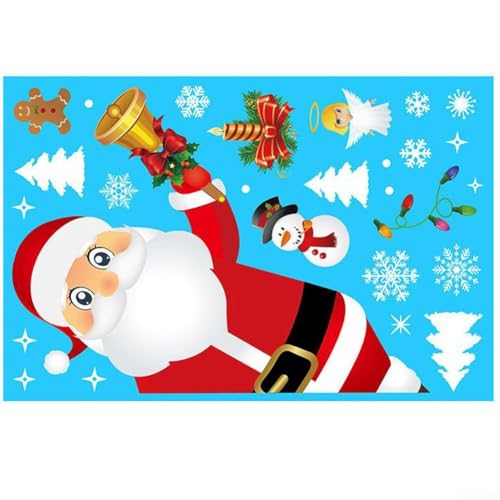 Besttoolifes Festliche 20,3 cm große Weihnachts-Fensteraufkleber: Verschönern Sie Ihre Urlaubsdekoration (03) von Besttoolifes