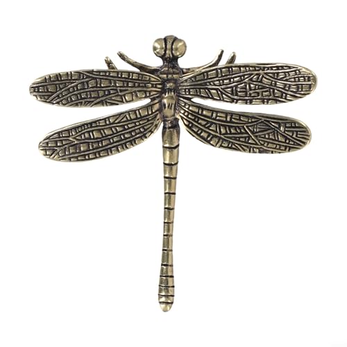 Besttoolifes Messing-Schmetterling-Griffe in Libellen-Optik, Antik-Gold, Möbelbeschläge für Küche, Schlafzimmer, Kommode, einfache Installation (B) von Besttoolifes