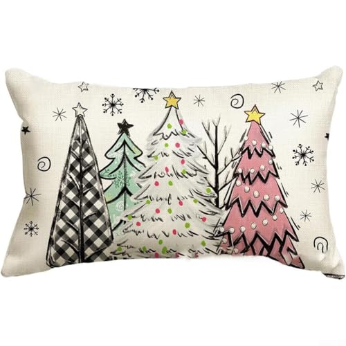 Besttoolifes Niedliche und gemütliche Weihnachts-Lendenkissenbezüge, die jedem Wohnraum Charme verleihen (25) von Besttoolifes