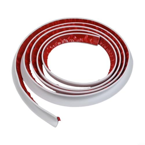 Besttoolifes PVC-Gummidichtung für Dachrinne, flexibel, für Autos, Lieferwagen, Wohnmobile, wasserdichte Streifen über Fenstern, Innenschutz, 2 m, Weiß von Besttoolifes