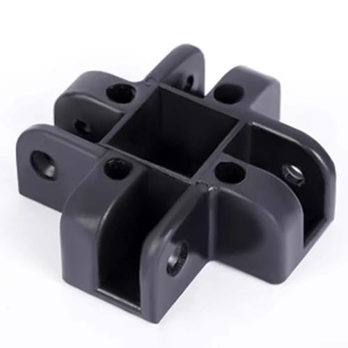 Besttoolifes Pavillon-Überdachungs-Mittelverbinder, 4-Wege-Kunststoff-Nabenbefestigung, kompatibel mit 34 x 34 mm Vierkantrohren, wetterbeständig, 4er-Pack (vier Gabeln nach unten) von Besttoolifes