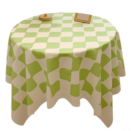 Besttoolifes Plaid Table Cover Waterproof Oil Resistant Tablecloth Grid Pattern Dining Table Protector Mat For Indoor Outdoor Kitchen Home Decor Multiple Colors(Green) von Besttoolifes
