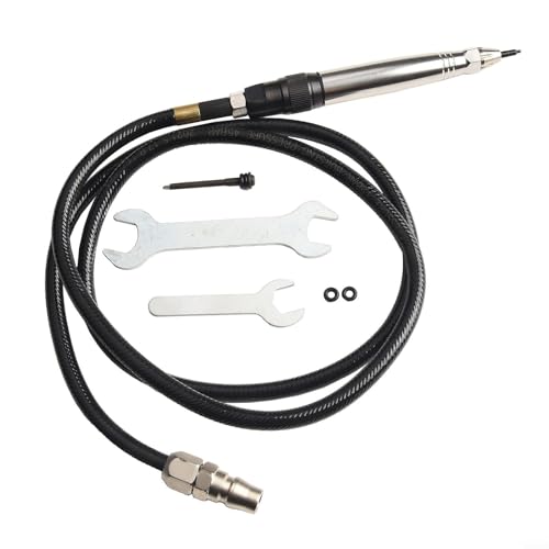 Besttoolifes Pneumatischer Druckluftschreiber, Gravurstift, Bleistift-Stil, Beschriftungswerkzeug-Set mit 6,35 mm Schlauch, verstellbare Tiefe bis zu 1 mm, für Metall, Holz, Glas, Kunststoff, Keramik Besttoolifes Pneumatischer Druckluftschreiber, Gravurstift, Bleistift-Stil, Beschriftungswerkzeug-Set mit 6,35 mm Schlauch, verstellbare Tiefe bis zu 1 mm, für Metall, Holz, Glas, Kunststoff, Keramik von Besttoolifes
