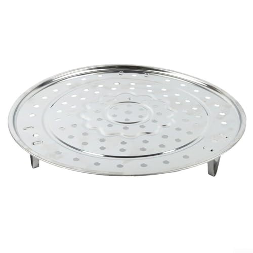 Besttoolifes Runder Dampfgarerständer aus Edelstahl mit 3 verstellbaren Füßen für Töpfe und Pfannen, Küche, Kochen, Dampfblech, Mehrzweck-Dampfplatte, 18–30 cm Durchmesser (20 cm) von Besttoolifes