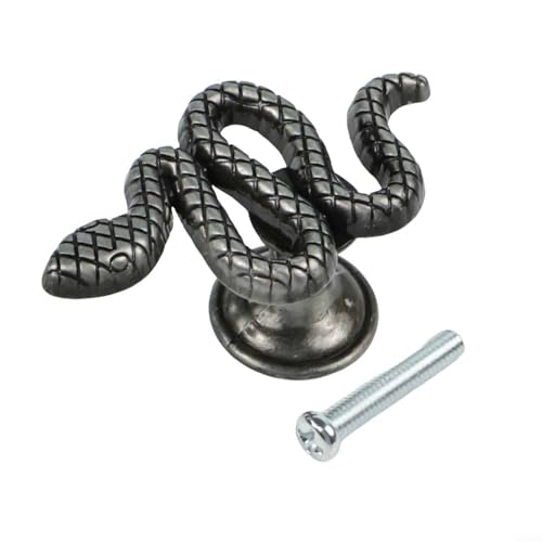 Besttoolifes Schrankgriffe und Schubladenknöpfe in Schlangenform aus Zinklegierung mit Vintage-Kupfer-Finish für Kommoden, Schränke und Schubladen, rustikale oder moderne Wohnkultur (antik für Zinn) Besttoolifes Schrankgriffe und Schubladenknöpfe in Schlangenform aus Zinklegierung mit Vintage-Kupfer-Finish für Kommoden, Schränke und Schubladen, rustikale oder moderne Wohnkultur (antik für Zinn) von Besttoolifes