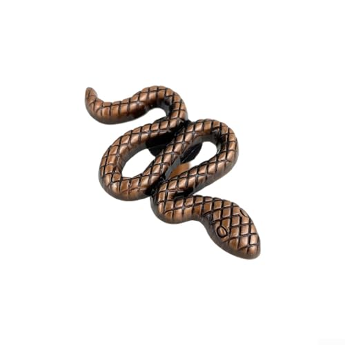 Besttoolifes Schrankgriffe und Schubladenknöpfe in Schlangenform aus Zinklegierung mit Vintage-Kupfer-Finish für Kommoden, Schränke und Schubladen, rustikale oder moderne Wohnkultur (antikes Rotbronze Besttoolifes Schrankgriffe und Schubladenknöpfe in Schlangenform aus Zinklegierung mit Vintage-Kupfer-Finish für Kommoden, Schränke und Schubladen, rustikale oder moderne Wohnkultur (antikes Rotbronze von Besttoolifes