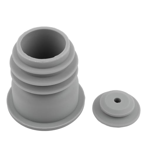 Besttoolifes Silikon-Abflussrohrdichtung, Waschmaschinen-Schlauch-Deo-Ring, geeignet für Küchenspüle, Wischmopp-Pool- und Badezimmerbodenabläufe, Grau, widerstandsfähiges Design (S) von Besttoolifes