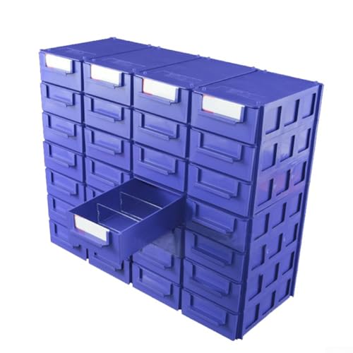 Besttoolifes Stapelbarer Kunststoff-Hardware-Teile-Organizer mit transparenten Schubladen für Schrauben, Komponenten und Handwerk, PET-Aufbewahrungsbox für Werkstatt, Garage oder Zuhause von Besttoolifes