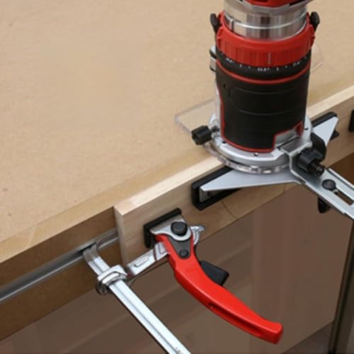 Besttoolifes T-Schiene, Gehrungsschiene, 30/40/50/60 cm, Aluminium, 3/4 x 1/2 Zoll, mit Ratschen-Schienenklemmhalter für Frästische, Bandsägen und Holzbearbeitung, Tischsägen (30 cm) von Besttoolifes