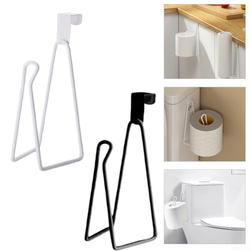 Besttoolifes Toilettenpapierhalter aus Edelstahl für den Tank, Toilettenpapierhalter für Heizkörper, platzsparende Installation ohne Bohren, passend für die meisten Standard-Wassertanks (schwarz) von Besttoolifes