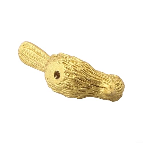 Besttoolifes Türgriffe aus Messing, Vogel-Design, für Küchenschrank, Schublade, Möbelbeschläge, Gold-Finish, dekorativer Griff, 62 mm, Vintage-Stil von Besttoolifes