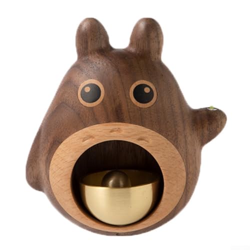 Besttoolifes Türklingel aus massivem Holz, Cartoon-Chinchilla-Form, schwarzes Walnussholz, Totoro-Design mit Saugnapf, Dopamin-Windspiel für Zuhause, Geschäft, Café, Dekoration Besttoolifes Türklingel aus massivem Holz, Cartoon-Chinchilla-Form, schwarzes Walnussholz, Totoro-Design mit Saugnapf, Dopamin-Windspiel für Zuhause, Geschäft, Café, Dekoration von Besttoolifes