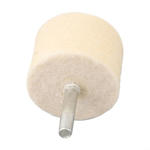 Besttoolifes Wollfilz-Schleifkopf mit 6 mm Schaft, Rotationswerkzeug, Polierscheibe, mehrere Größen erhältlich, für Metall, Glas, Schmuck (40 mm) von Besttoolifes