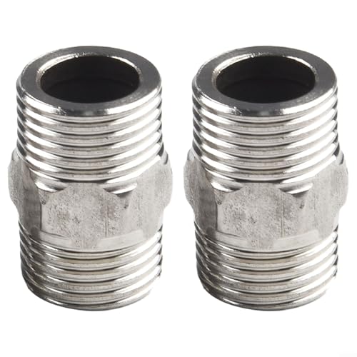 Brauseschlauch Extender 2er Set Edelstahl Rohr für Bad und Wohnmobil Brauseschlauch Extender 2er Set Edelstahl Rohr für Bad und Wohnmobil von Besttoolifes
