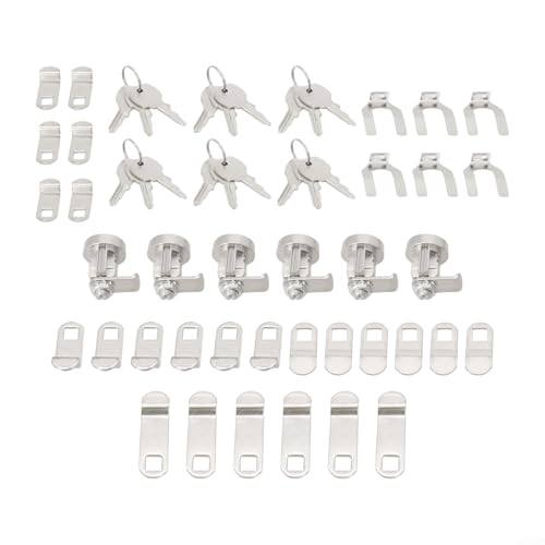 Briefkastenschloss Ersatz-Set für L-1172C Briefkastenschloss, Zinklegierungszylinder mit 3 Schlüsseln, 5 Verriegelungslaschen und Mutter, einfache Installation für Briefkästen oder Kleiderschränke Briefkastenschloss Ersatz-Set für L-1172C Briefkastenschloss, Zinklegierungszylinder mit 3 Schlüsseln, 5 Verriegelungslaschen und Mutter, einfache Installation für Briefkästen oder Kleiderschränke von Besttoolifes