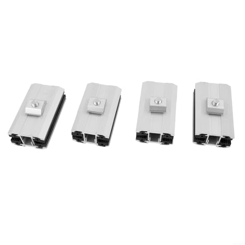 Connect and Fix 6 10 mm Solarmodule mit Aluminium-Mittelklemme, inklusive aller notwendigen Schrauben und Muttern (4 Stück) von Besttoolifes