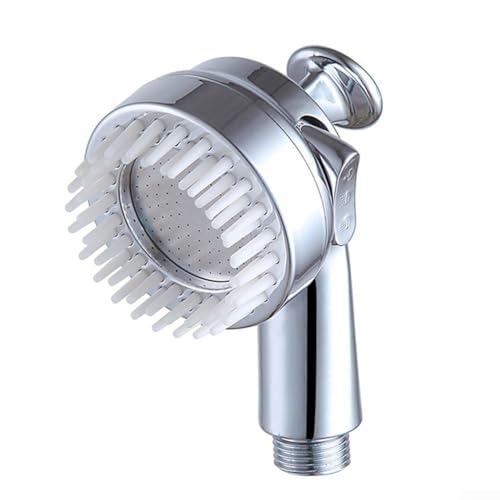 Duschkopf mit Massage, Hochdruck-Regenfall, ABS, PP, Handbrause für Badezimmer, Waschbecken, Küchenspüle (Silber) von Besttoolifes