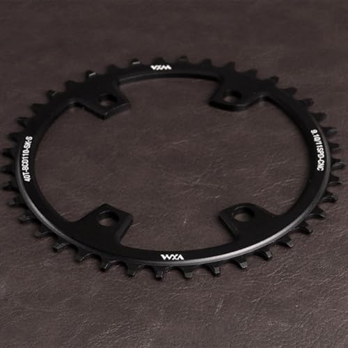 Einzel-Kettenrad für Rennräder, 110BCD, 4 Bolzen, schmale breite Zahnung, geeignet für 9, 10, 11 Gänge, Größen 36T, 38T, 40T, 42T, 44T (40T) von Besttoolifes