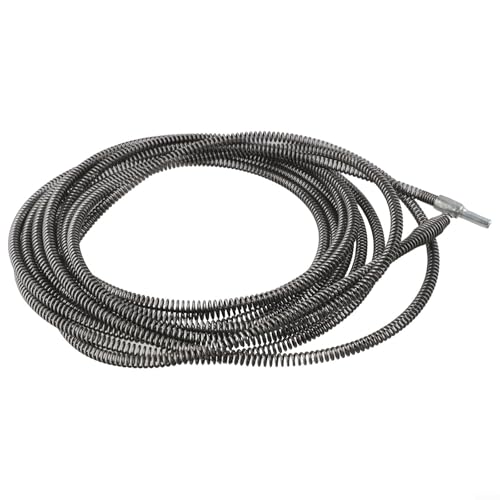 Elektrische Bohrmaschine Rohrreiniger 5 Meter Federablauf Baggerwerkzeug für Küche Spüle Bad Dusche und Kanalrohr Wartung (8 Meter) von Besttoolifes