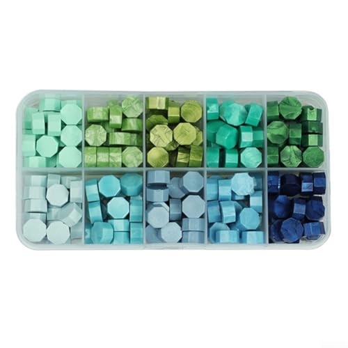 Essential Wachssiegel-Set, 200 bunte Perlen, Wärmer und Löffel für kreative Verwendung (H) von Besttoolifes
